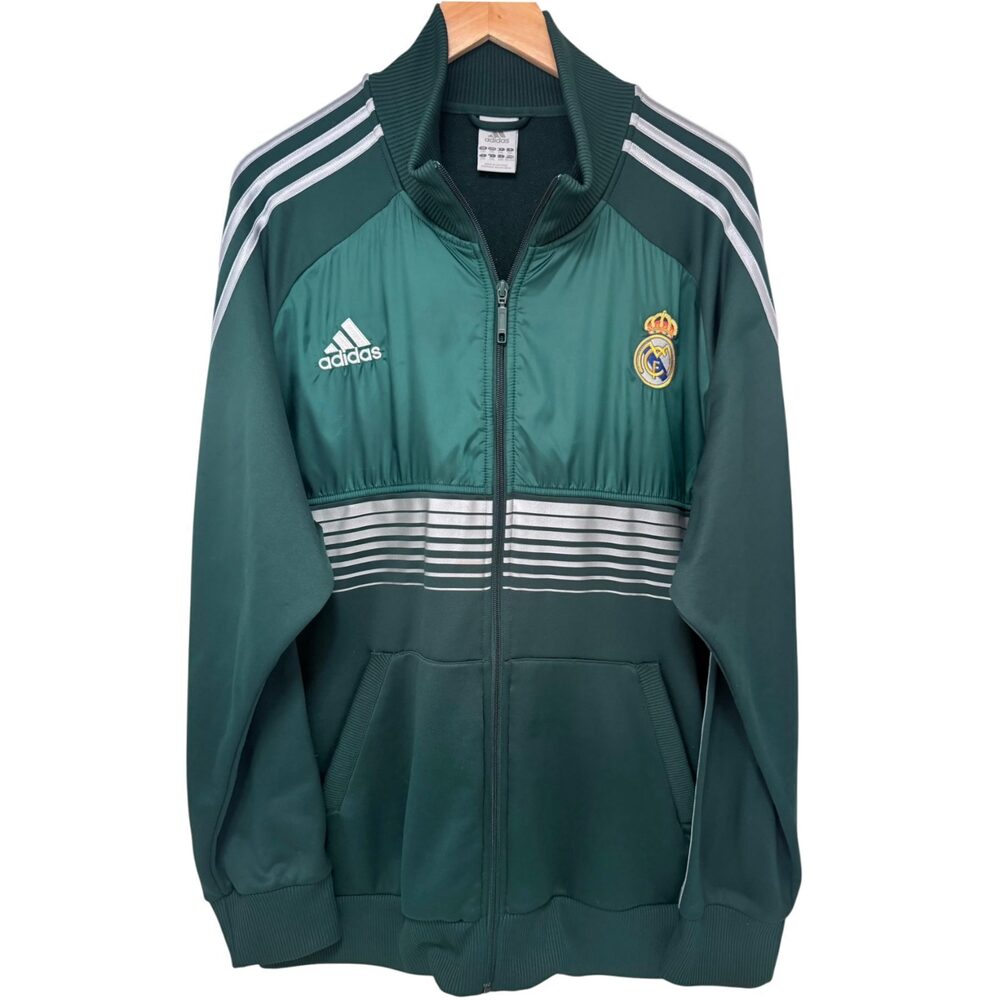 adidas Jacket Men's 2XL Green White Real Madrid TrackJacket Z10454